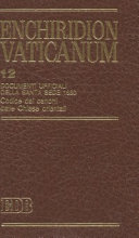 Copertina  12 : Documenti ufficiali della Santa Sede, compreso Codex canonum ecclesiarum orientalium, 1990