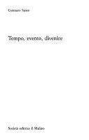 Copertina  Tempo, evento, divenire
