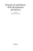 Copertina  Formule di maledizione della Mesopotamia preclassica