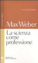 Copertina  La scienza come professione